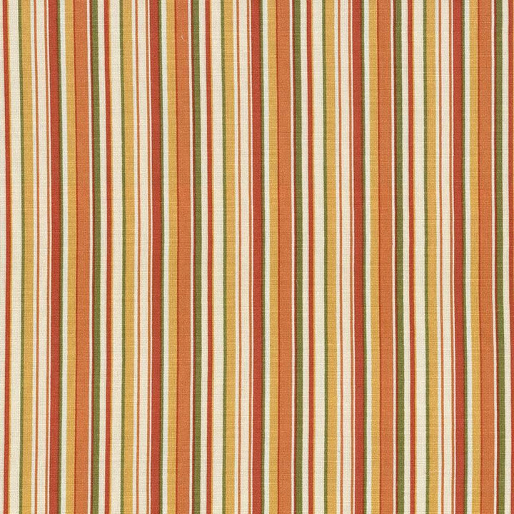 Spring Stripe Apricot  by Kasmir Designer Fabric 5017 100% Cotton
 PAKISTAN 15,000 Wyzenbeek Double Rubs Horizontal: 5 inches and Vertical: N/A 54  - Swanky Fabrics -