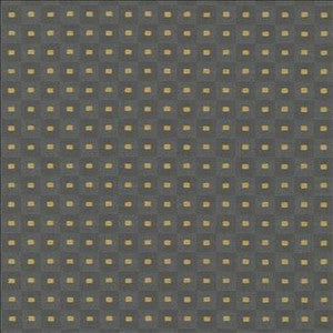 Square Pegs Graphite by Kasmir Designer Fabric