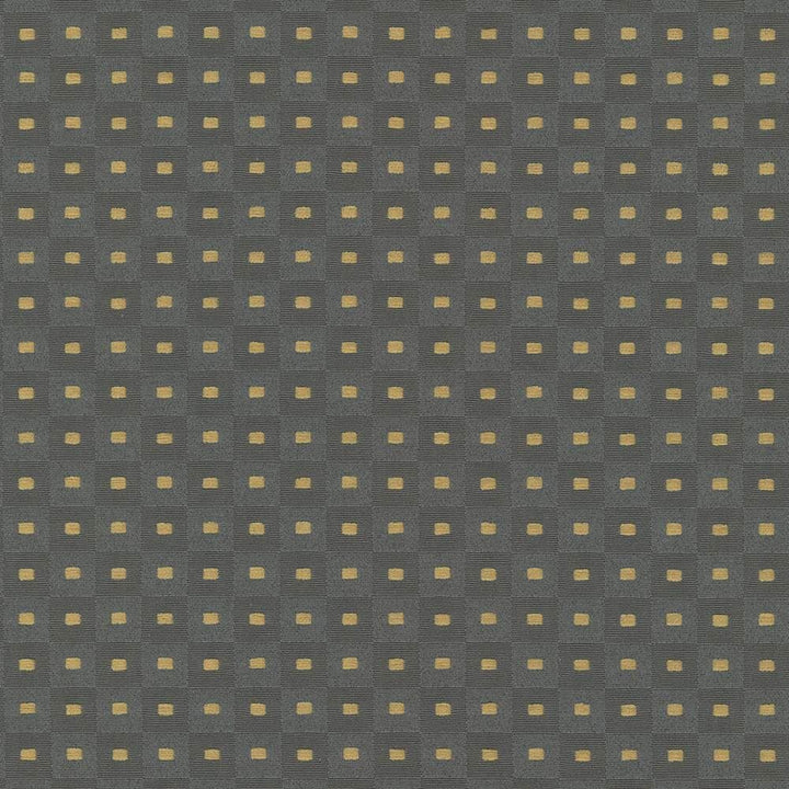 Square Pegs Graphite by Kasmir Designer Fabric 5067 55% Cotton 45% Polyester TAIWAN 30,000 Wyzenbeek Double Rubs Horizontal: 1 1/8 inches and Vertical: 1 1/8 inches 54 - 55 - Swanky Fabrics -