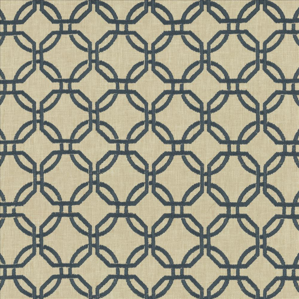 Squircle Navy by Kasmir Designer Fabric 1456 40% Viscose
30% Cotton
30% Polyester
 INDIA </p><p>Repeat: Horizontal: 3 2/8 inches and Vertical: 3 1/8 inches 54 - Swanky Fabrics -