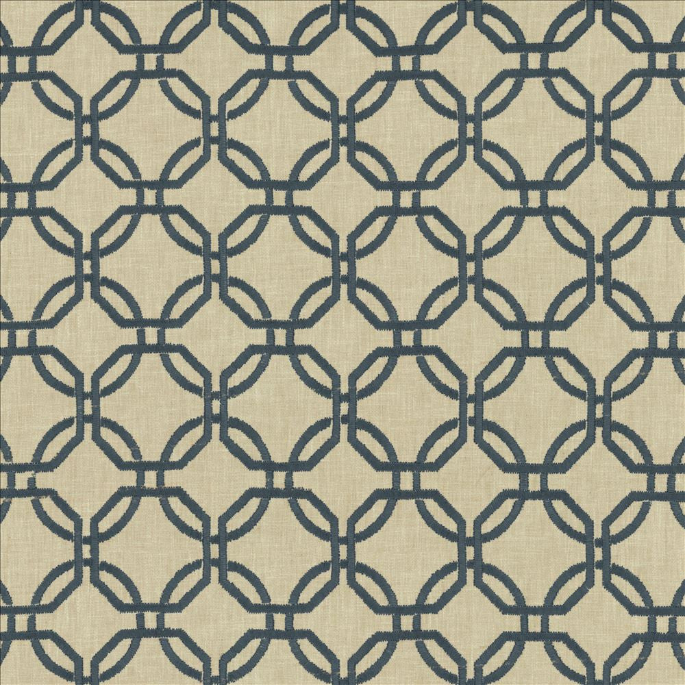 Squircle Navy by Kasmir Designer Fabric 1456 40% Viscose
30% Cotton
30% Polyester
 INDIA 50,000 Wyzenbeek Double Rubs </p><p>Repeat: Horizontal: 3 2/8 inches and Vertical: 3 1/8 inches 54 - Swanky Fabrics -