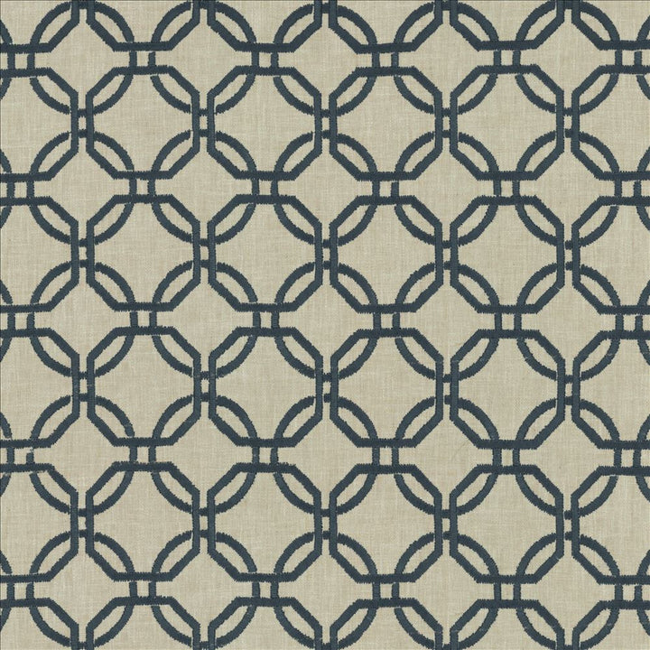 Squircle Navy  by Kasmir Designer Fabric 1456 40% Viscose
30% Cotton
30% Polyester
 INDIA 50,000 Wyzenbeek Double Rubs Horizontal: 3 2/8 inches and Vertical: 3 1/8 inches 54  - Swanky Fabrics -