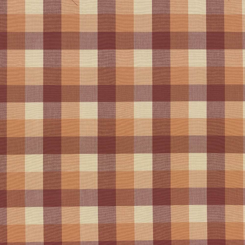 Squire Check Melon by Kasmir Designer Fabric See sample 100% Cotton
 INDIA 6,000 Wyzenbeek Double Rubs </p><p>Repeat: Horizontal: 6 6/8 inches and Vertical: 6 6/8 inches 54 - Swanky Fabrics -