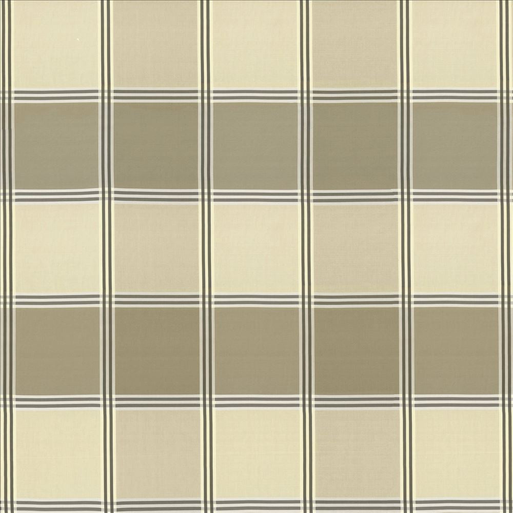 St Martin Plaid Coffee by Kasmir Designer Fabric 8003 100% Polyester INDIA 15,000 Wyzenbeek Double Rubs Horizontal: 12 6/8 inches and Vertical: 13 2/8 inches 54 - 55 - Swanky Fabrics -