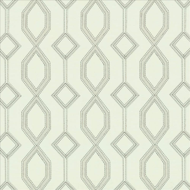 Station Ivory by Kasmir Designer Fabric 5156 100% Cotton INDIA 30,000 Martindale Cycles Horizontal: 8 4/8 inches and Vertical: 7 4/8 inches 54 - Swanky Fabrics -