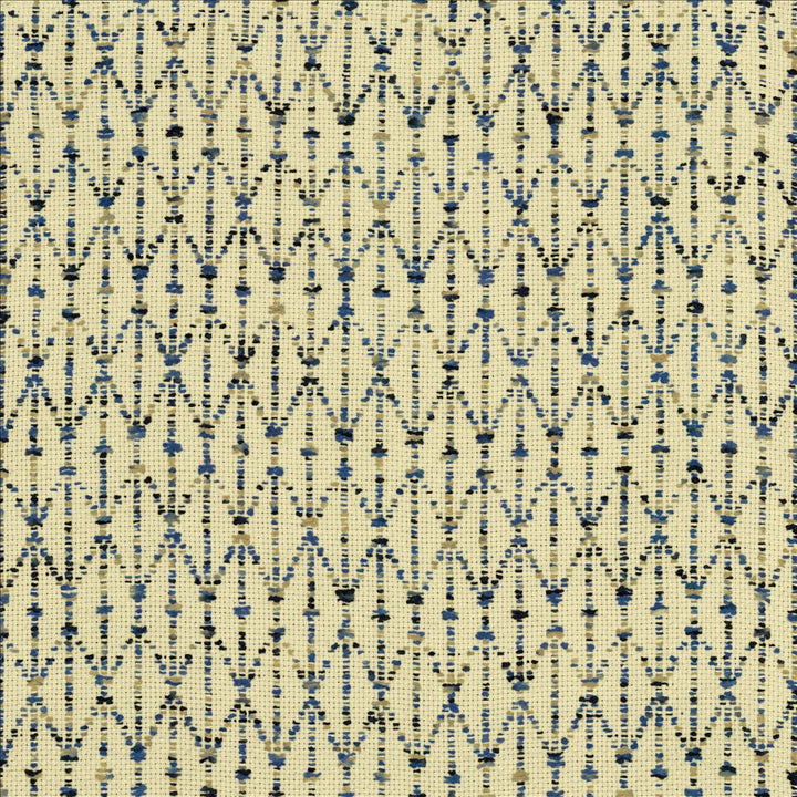 Stitch Lapis by Kasmir Designer Fabric 5154 63% Cotton 37% Polyester INDIA 51,000 Wyzenbeek Double Rubs Horizontal: 1 4/8 inches and Vertical: 3 4/8 inches 54 - Swanky Fabrics -