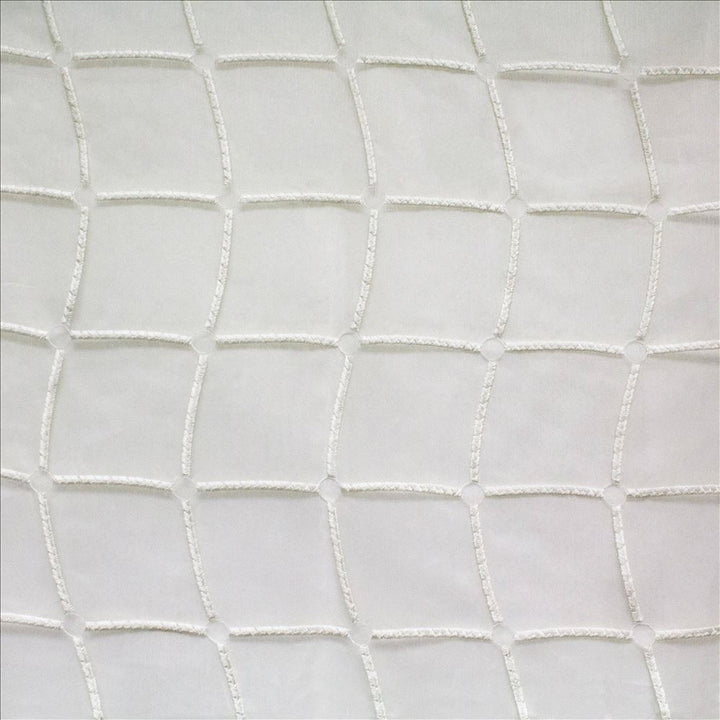 Stringcourse Cream by Kasmir Designer Fabric 5108 100% Polyester TURKEY Not Tested Horizontal: 16 6/8 inches and Vertical: 4 2/8 inches 60 - 64 - Swanky Fabrics -
