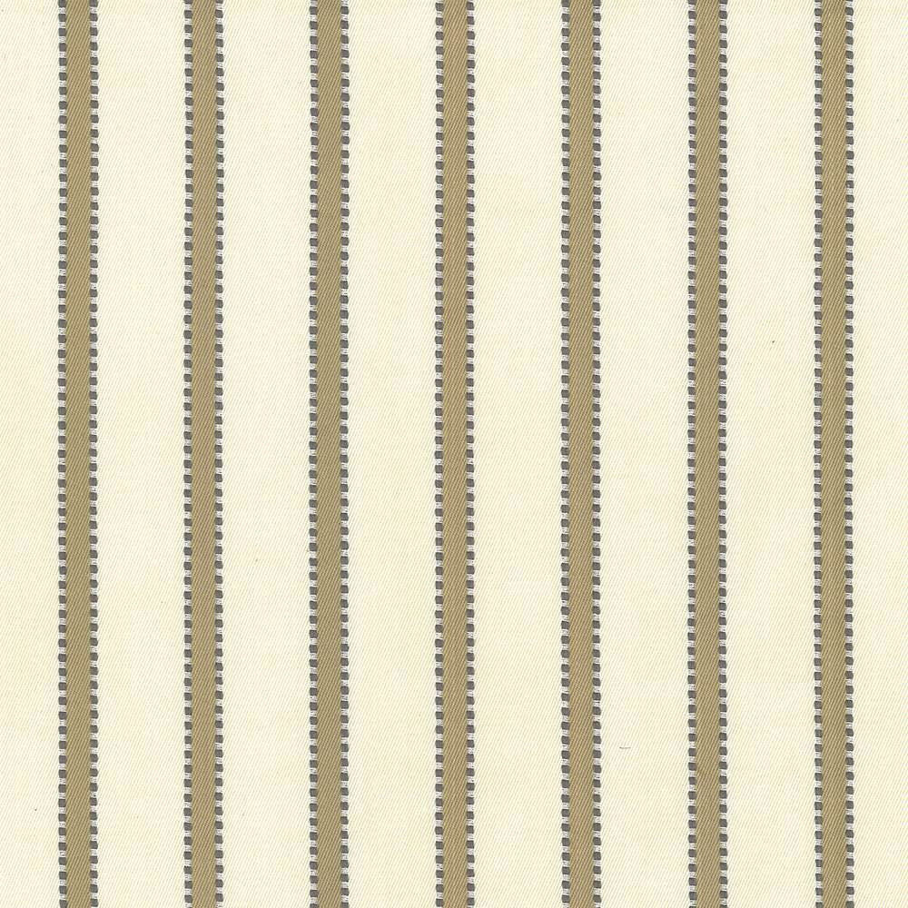 Stripe Delight Taupe by Kasmir Designer Fabric 5066 100% Cotton INDIA 27,000 Wyzenbeek Double Rubs Horizontal: 1 4/8 inches and Vertical: 0 Inches 55 - 57 - Swanky Fabrics -