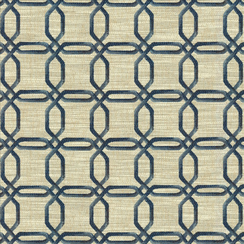 Sugarcane Blue Jay by Kasmir Designer Fabric 5145 100% Polyester
 CHINA </p><p>Repeat: Horizontal: 3 4/8 inches and Vertical: 3 2/8 inches 54 - Swanky Fabrics -