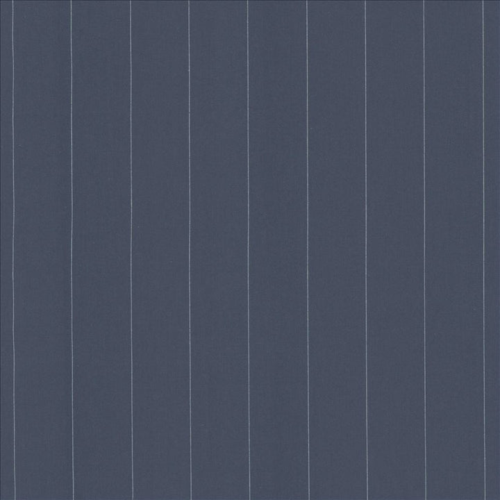 Suiting Stripe Blue by Kasmir Designer Fabric See sample 100% Cotton
 CHINA 60,000 Wyzenbeek Double Rubs </p><p>Repeat: Horizontal: 1 7/8 inches and Vertical: N/A 54 - Swanky Fabrics -