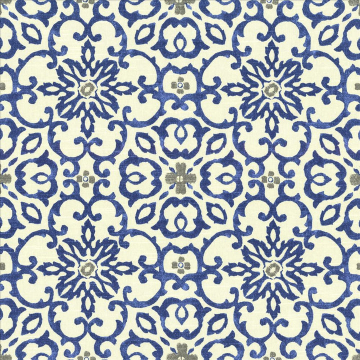 Summerlyn Azure by Kasmir Designer Fabric 5081 100% Cotton
 USA </p><p>Repeat: Horizontal: 9 inches and Vertical: 9 inches 54 - Swanky Fabrics -