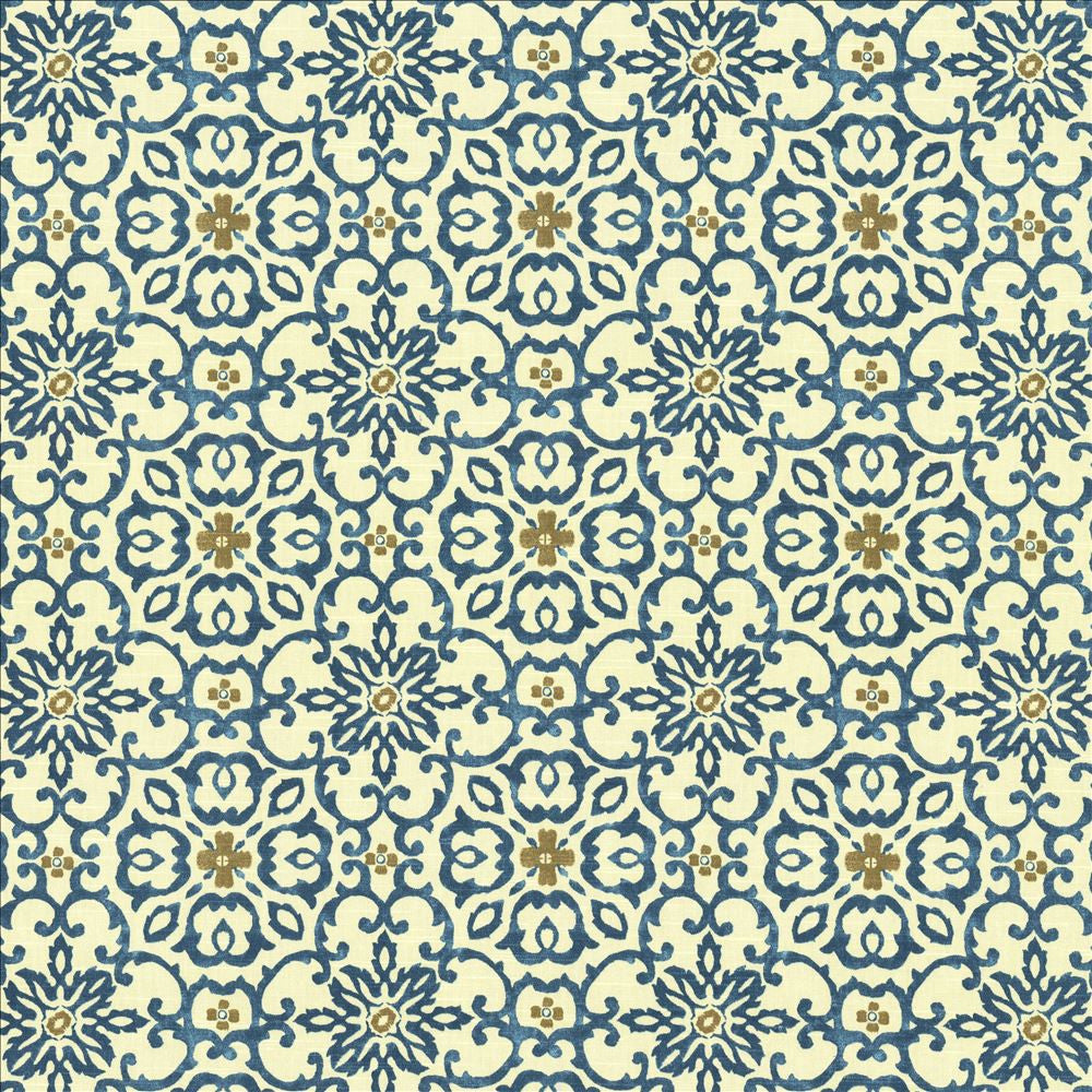 Summerlyn Lagoon by Kasmir Designer Fabric 5081 100% Cotton
 USA 15,000 Wyzenbeek Double Rubs </p><p>Repeat: Horizontal: 9 inches and Vertical: 9 inches 54 - Swanky Fabrics -