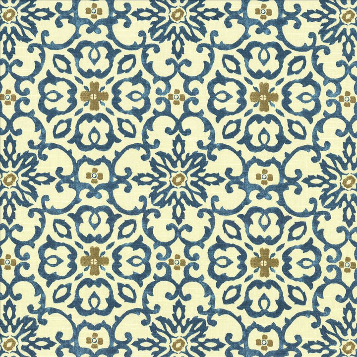 Summerlyn Lagoon by Kasmir Designer Fabric 5081 100% Cotton
 USA </p><p>Repeat: Horizontal: 9 inches and Vertical: 9 inches 54 - Swanky Fabrics -