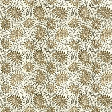 Swansea Leaf Linen by Kasmir Designer Fabric 5122 52% Linen 48% Cotton INDIA Not Tested H: 6 4/8 inches, V: 6 4/8 inches 53 - Swanky Fabrics - Kasmir