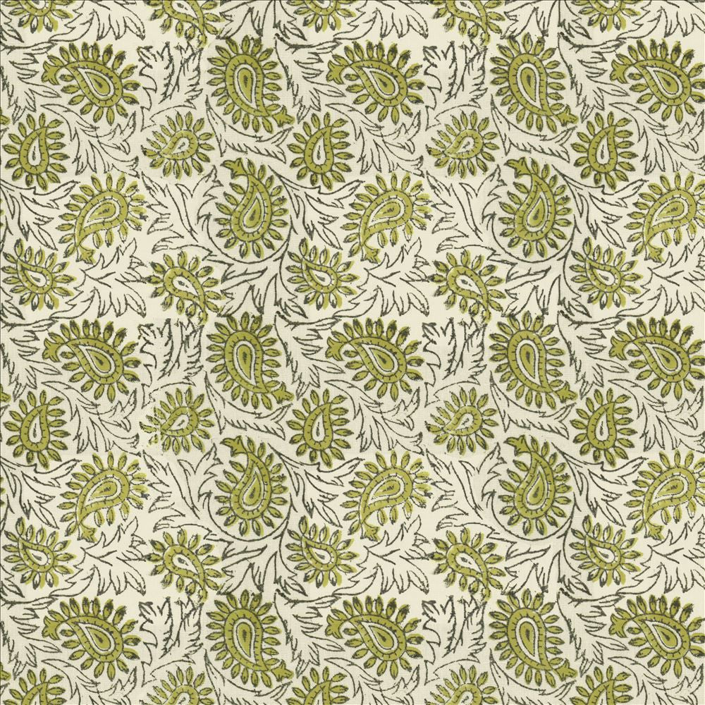 Swansea Leaf Olive by Kasmir Designer Fabric 5124 52% Linen
48% Cotton
 INDIA </p><p>Repeat: Horizontal: 6 4/8 inches and Vertical: 6 4/8 inches 53 - Swanky Fabrics -
