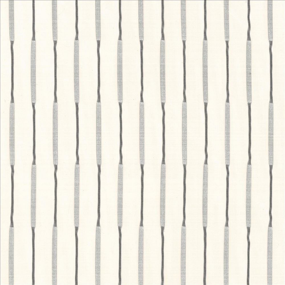 Swizzle Silver by Kasmir Designer Fabric 5076 100% Polyester
 CHINA </p><p>Repeat: Horizontal: 1 inches and Vertical: 3 inches 118 - Swanky Fabrics -