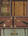 Mind The Gap Wallpaper THE LUGGAGE CAR Green Wallpaper (WP20782)