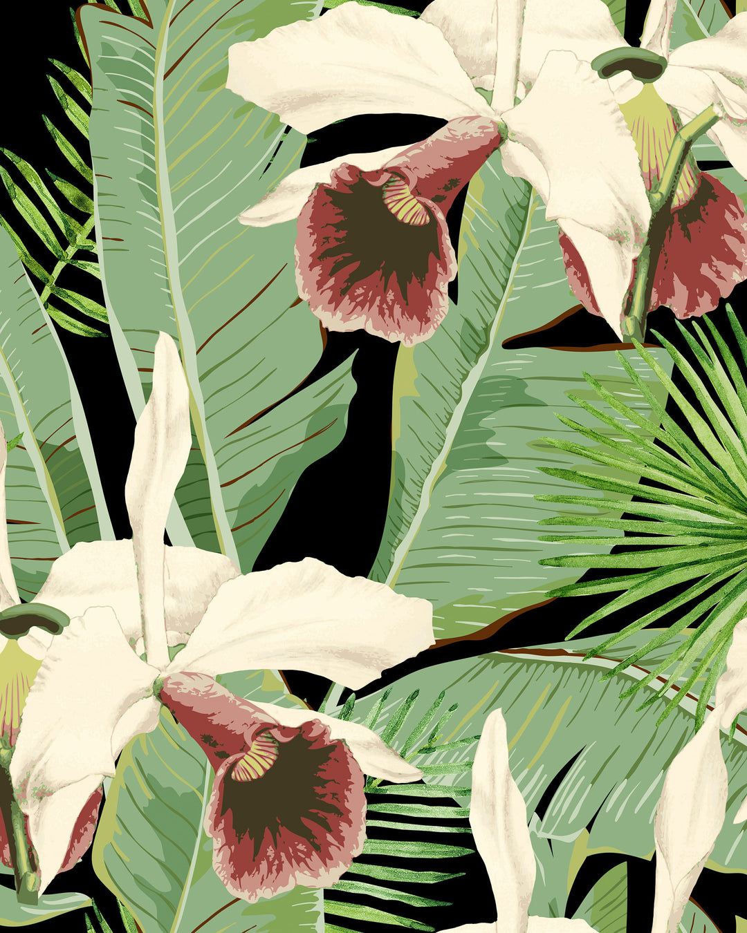 Treasure Island Anthracite wallpaper by Mind the Gap (WP20364), swatch