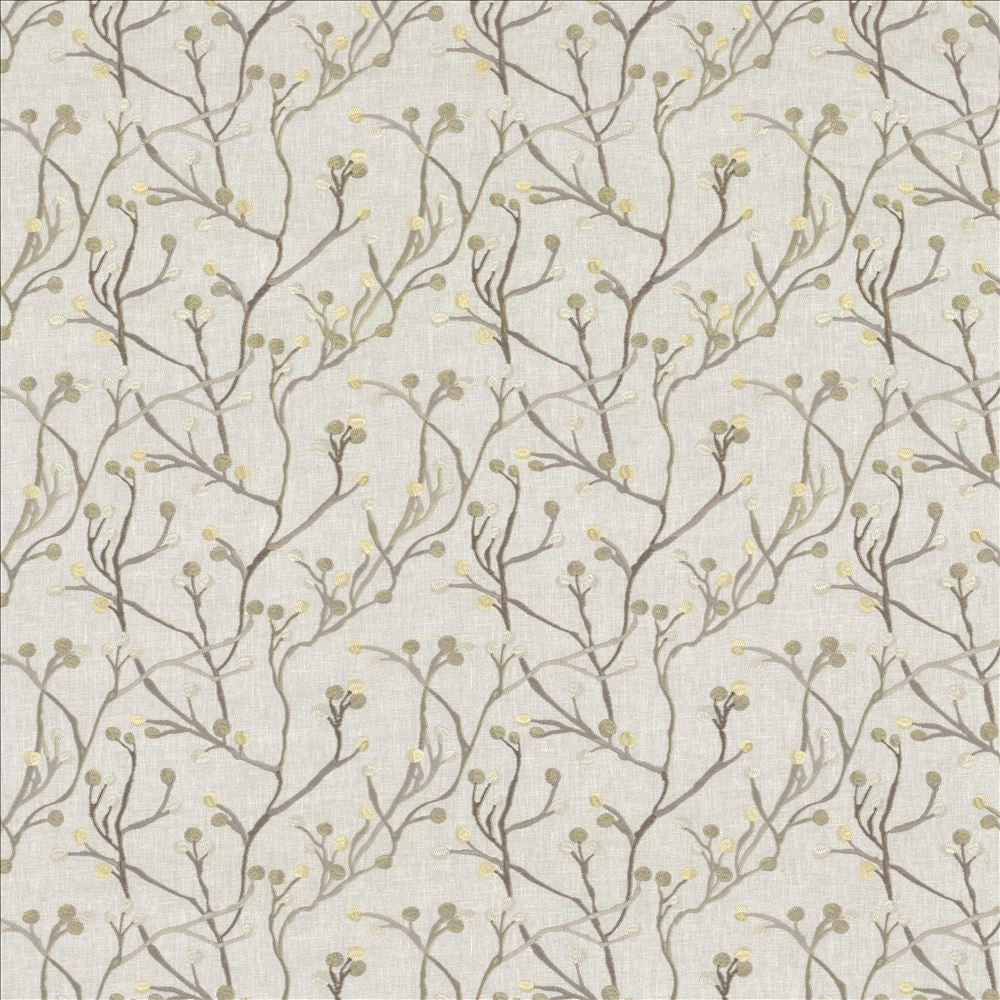 Terrarium Shadow by Kasmir Designer Fabric 1450 60% Cotton 40% Polyester INDIA 25,000 Wyzenbeek Double Rubs Horizontal: 12 6/8 inches and Vertical: 9 2/8 inches 55 - Swanky Fabrics -
