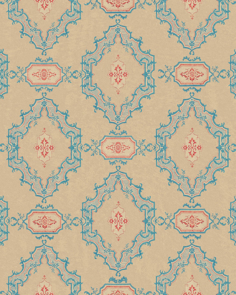 Mind The Gap Wallpaper THE BAR TAPESTRY Wallpaper (WP30178) | WP30178 | ORIENT EXPRESS | 1 roll x 20.5 x 393.7 in | 0.52m / 20.5in | 10m / 393.7in | 5.20mp | 52cm / 20.5in | Blue, Red | Non-woven | Paste the wall | 1-roll in a box | Fabric Carolina | https://www.fabriccarolina.com/