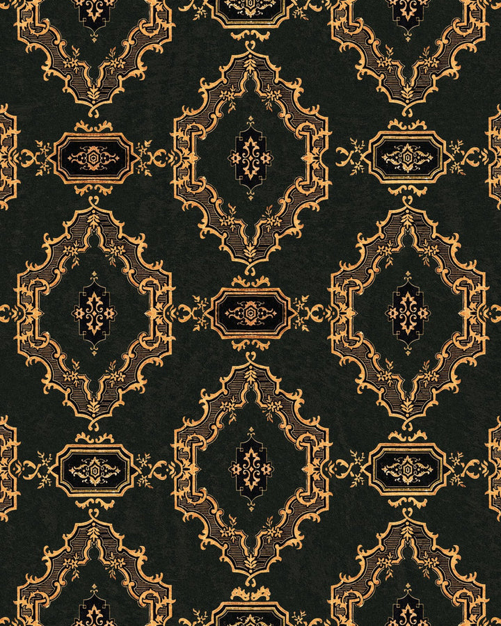 The Bar Tapestry Dark Wallpaper by Mind the Gap Designer Wallpaper ORIENT EXPRESS Non-woven Made in Europe Paste the wall 1 roll x 20.5 x 10.9 yards - Swanky Fabrics -