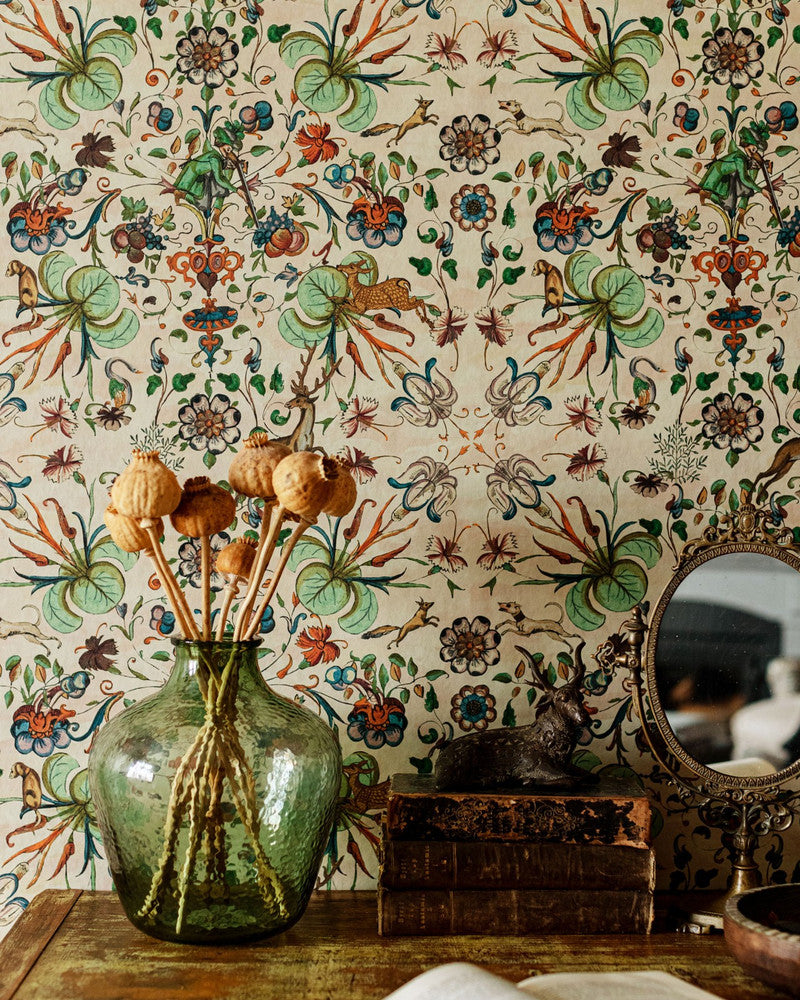 The Deer Stalker Wallpaper by Mind the Gap Designer Wallpaper TRANSYLVANIAN ROOTS Textured Matte Made in Europe Paste the wall 3 rolls x 20.5 x 3.25 yards - Swanky Fabrics -