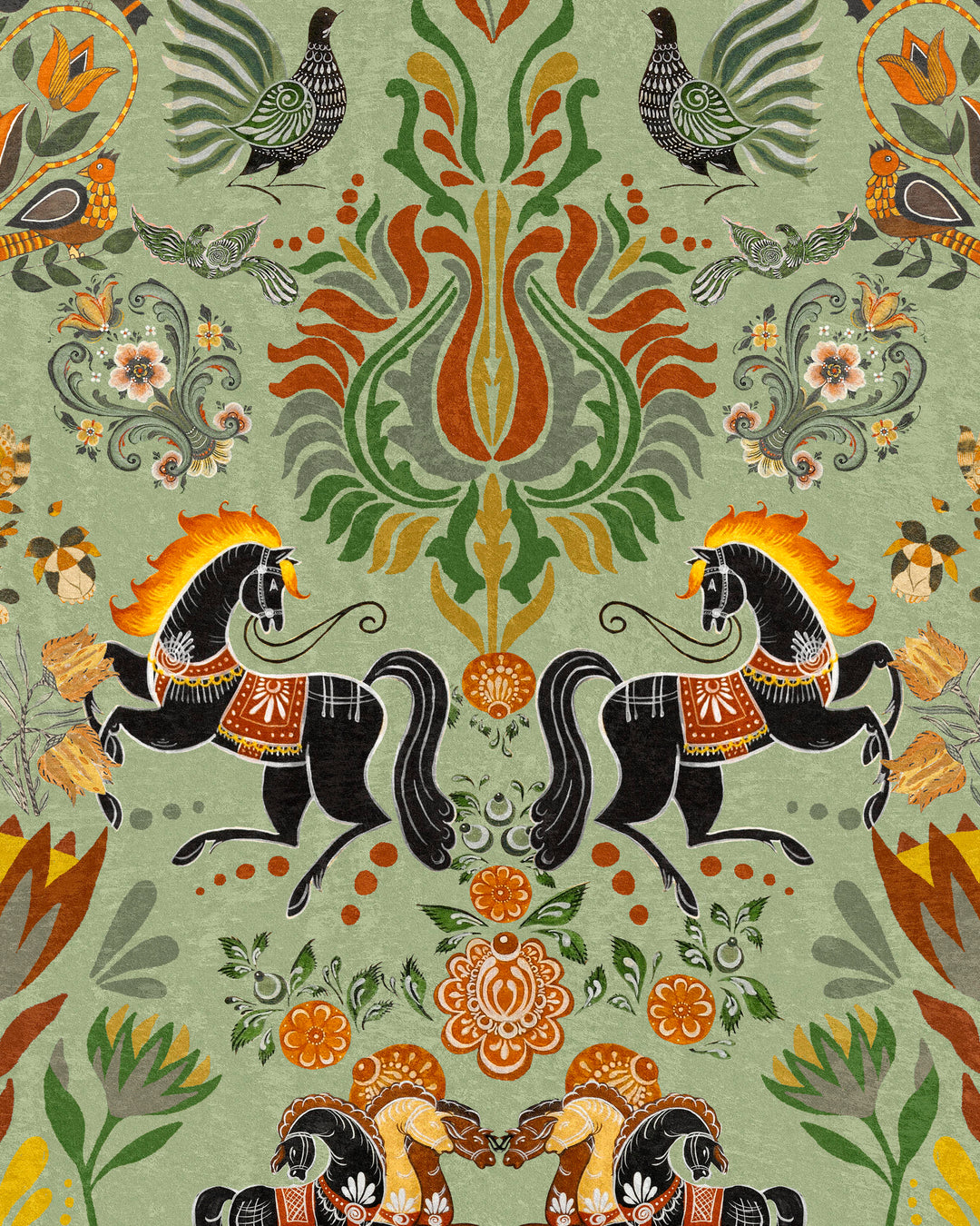 The Folk Parade wallpaper by Mind the Gap (WP20555), swatch