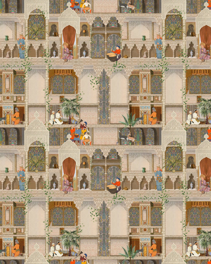 The Kasbah Wallpaper by Mind the Gap Designer Wallpaper TALES OF MAGHREB Textured Matte Made in Europe Paste the wall 3 rolls x 20.5 x 3.25 yards - Swanky Fabrics -