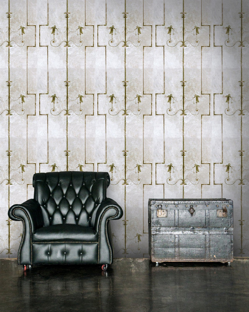 The Swan Wallpaper by Mind the Gap Designer Wallpaper PREMIUM DESIGNER WALLPAPER COLLECTION Non-woven Made in Europe Paste the wall 3 rolls x 20.5 x 3.25 yards - Swanky Fabrics -