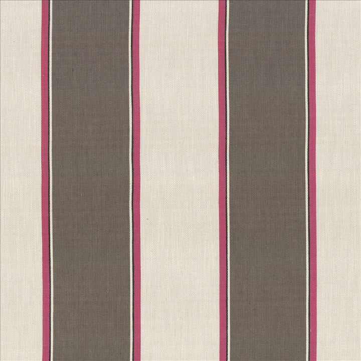 Thoreau Stripe Berry by Kasmir Designer Fabric See sample 42% Viscose
40% Polyester
18% Linen
 CHINA 30,000 Martindale Cycles </p><p>Repeat: Horizontal: 14 inches and Vertical: N/A 57 - Swanky Fabrics -