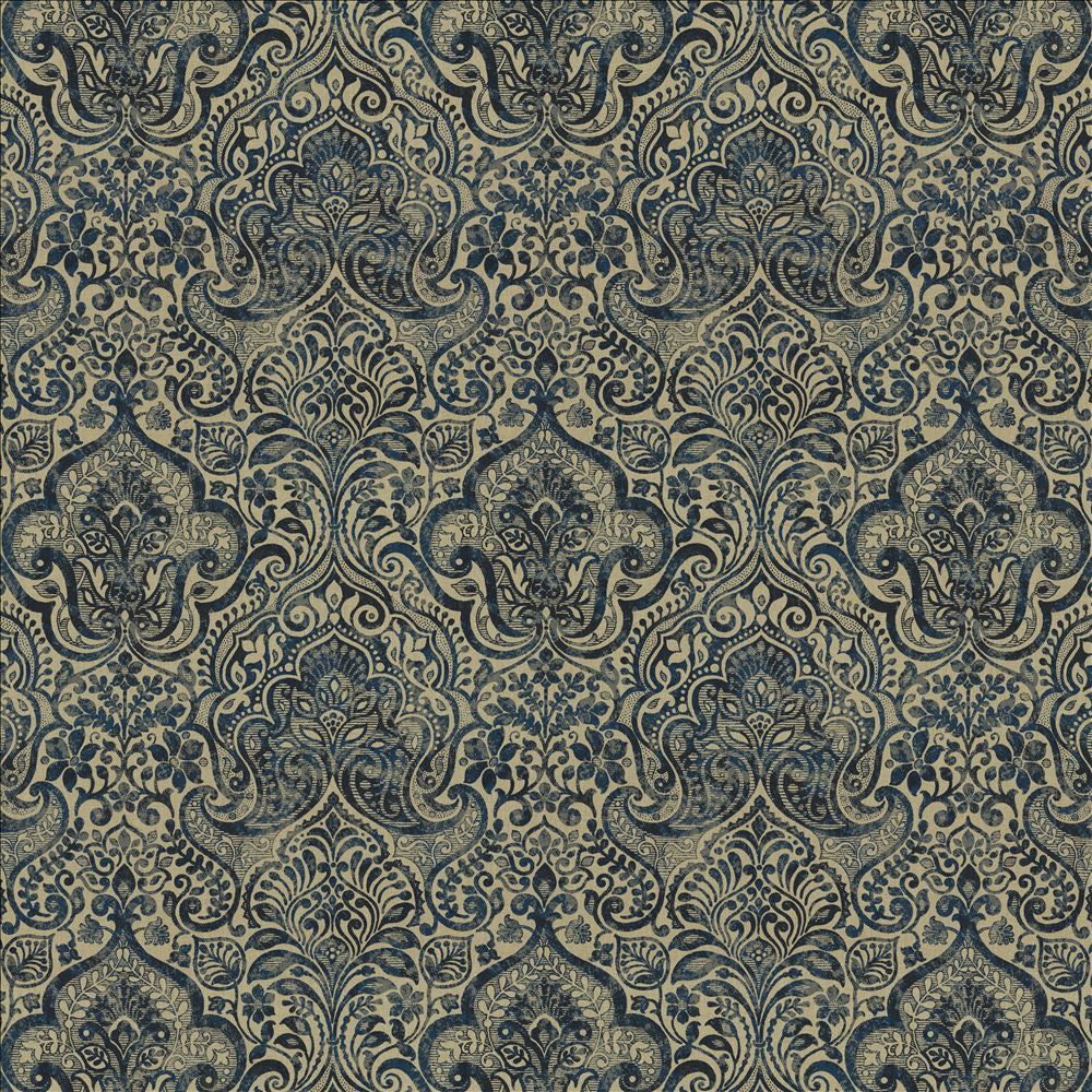 Thornwood Blue  by Kasmir Designer Fabric 1458 100% Linen
 ESTONIA 14,000 Martindale Cycles Horizontal: 19 6/8 inches and Vertical: 25 inches 58  - Swanky Fabrics -
