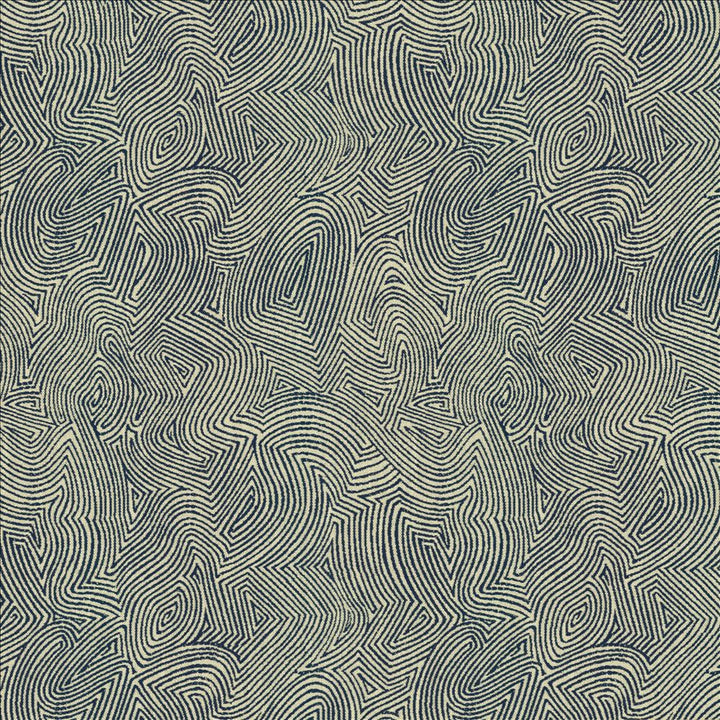 Thumbprint Denim by Kasmir Designer Fabric 5143 51% Polyester 42% Cotton 7% Acrylic INDIA 31,000 Martindale Cycles Horizontal: 13 2/8 inches and Vertical: 15 4/8 inches 54 - Swanky Fabrics -