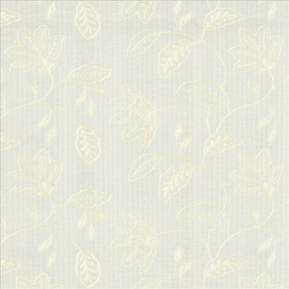 Tia Snow by Kasmir Designer Fabric 5157 100% Linen
 INDIA </p><p>Repeat: Horizontal: 26 4/8 inches and Vertical: 15 4/8 inches 54 - Swanky Fabrics -