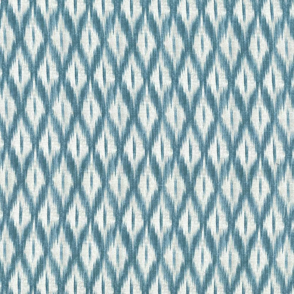 Tiburon Teal by Kasmir Designer Fabric See sample 100% Cotton
 PAKISTAN 15,000 Wyzenbeek Double Rubs </p><p>Repeat: Horizontal: 6 6/8 inches and Vertical: 9 inches 54 - Swanky Fabrics -