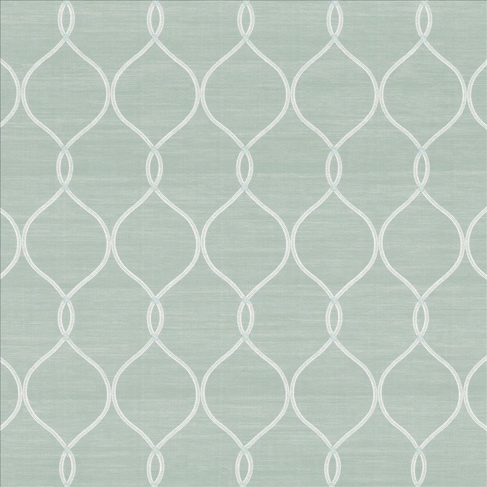 Tidepool Duckegg  by Kasmir Designer Fabric 1449 67% Polyester
33% Cotton
 INDIA Not Tested Horizontal: 5 3/8 inches and Vertical: 9 4/8 inches 53  - Swanky Fabrics -
