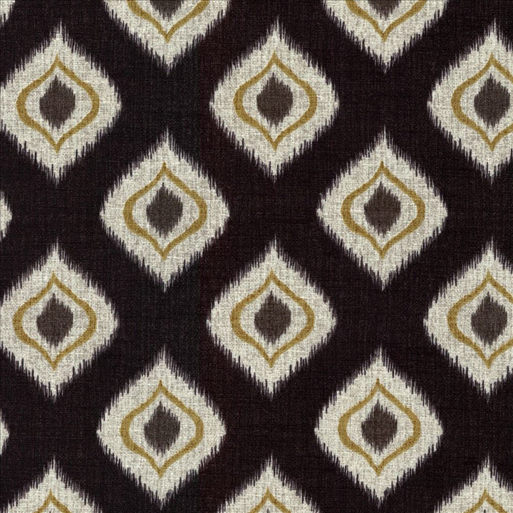Tonto Ebony by Kasmir Designer Fabric 5084 100% Cotton
 PAKISTAN </p><p>Repeat: Horizontal: 4 4/8 inches and Vertical: 4 4/8 inches 54 - 55 - Swanky Fabrics -