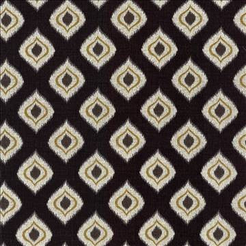 Tonto Ebony by Kasmir Designer Fabric 5084 100% Cotton PAKISTAN 15,000 Wyzenbeek Double Rubs H: 4 4/8 inches, V: 4 4/8 inches 54 - 55 - Swanky Fabrics - Kasmir