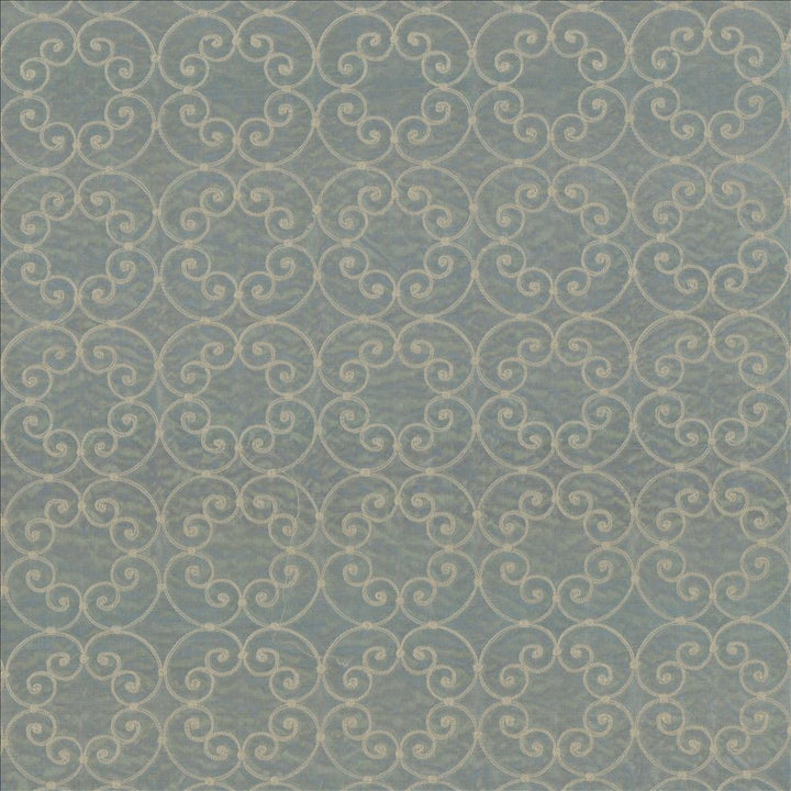 Tracery Steel Blue by Kasmir Designer Fabric See sample 100% Polyester
Embroidery
100% Polyester
 CHINA Not Tested </p><p>Repeat: Horizontal: 5 6/8 inches and Vertical: 5 6/8 inches 56 - Swanky Fabrics -