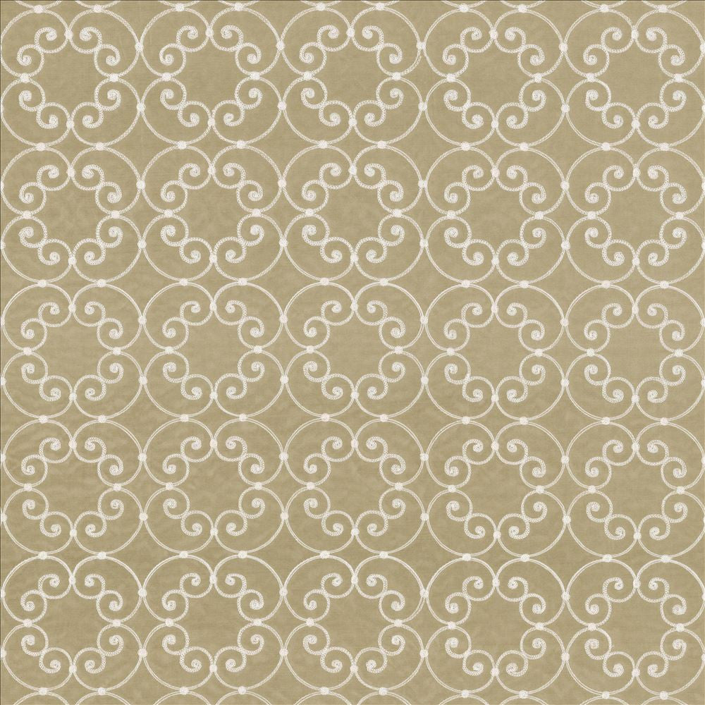 Tracery Stone by Kasmir Designer Fabric 5066 100% Polyester Embroidery 100% Polyester CHINA Not Tested Horizontal: 5 6/8 inches and Vertical: 5 6/8 inches 56 - 58 - Swanky Fabrics -