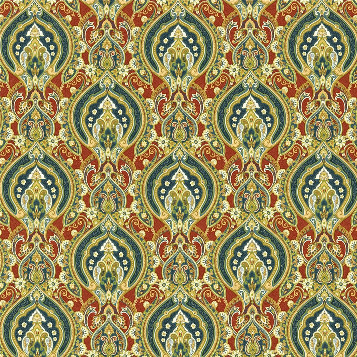 Treasure Trove Redcoat by Kasmir Designer Fabric 1468 100% Cotton
 INDONESIA 30,000 Wyzenbeek Double Rubs </p><p>Repeat: Horizontal: 13 4/8 inches and Vertical: 13 4/8 inches 54 - Swanky Fabrics -