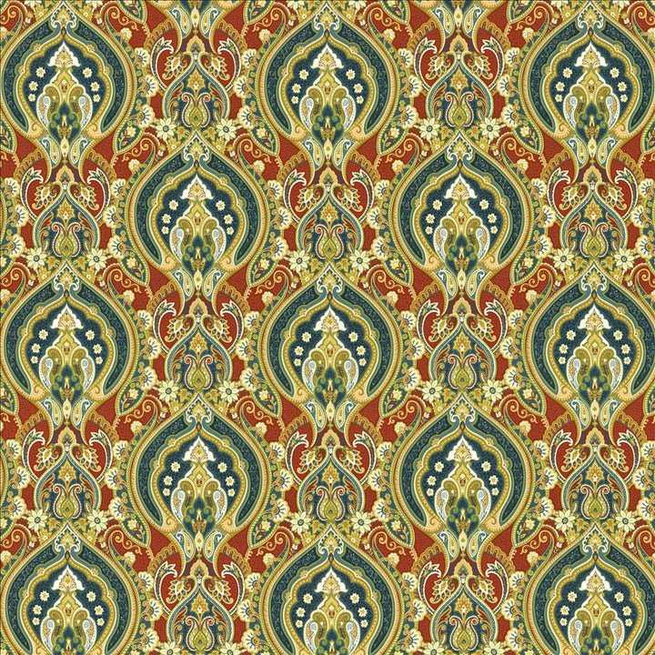 Treasure Trove Redcoat by Kasmir Designer Fabric 1468 100% Cotton
 INDONESIA </p><p>Repeat: Horizontal: 13 4/8 inches and Vertical: 13 4/8 inches 54 - Swanky Fabrics -