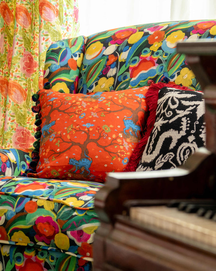 Tree Of Life Coral cushion pillow by Mind the Gap (LC40288), view 4