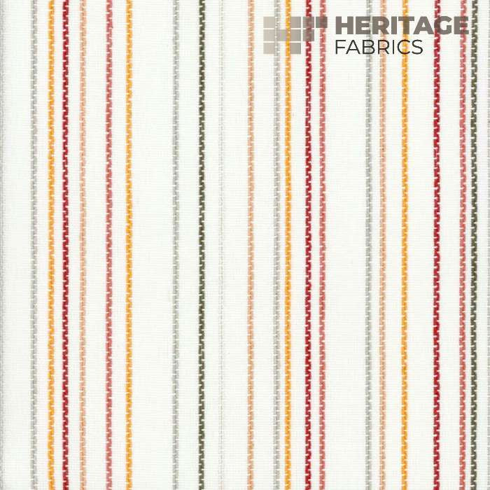 Tucker Persimmon by Heritage Designer Fabric - 100% Cotton India 21,000 Horizontal: 9" and Vertical: N/A 54" - Swanky Fabrics -