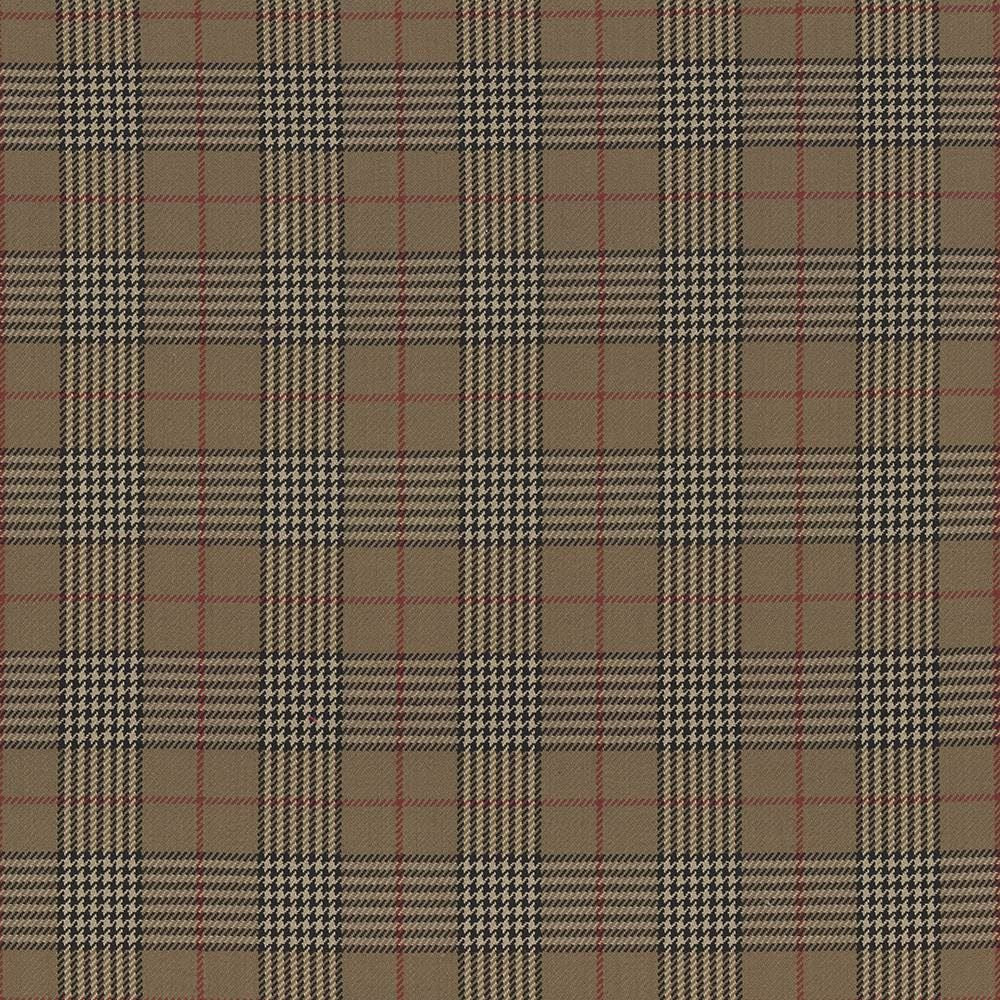Tuckerton Black Walnut by Kasmir Designer Fabric 1433 100% Cotton INDIA 12,000 Wyzenbeek Double Rubs Horizontal: 4 3/8 inches and Vertical: 4 7/8 inches 53 - 54 - Swanky Fabrics -