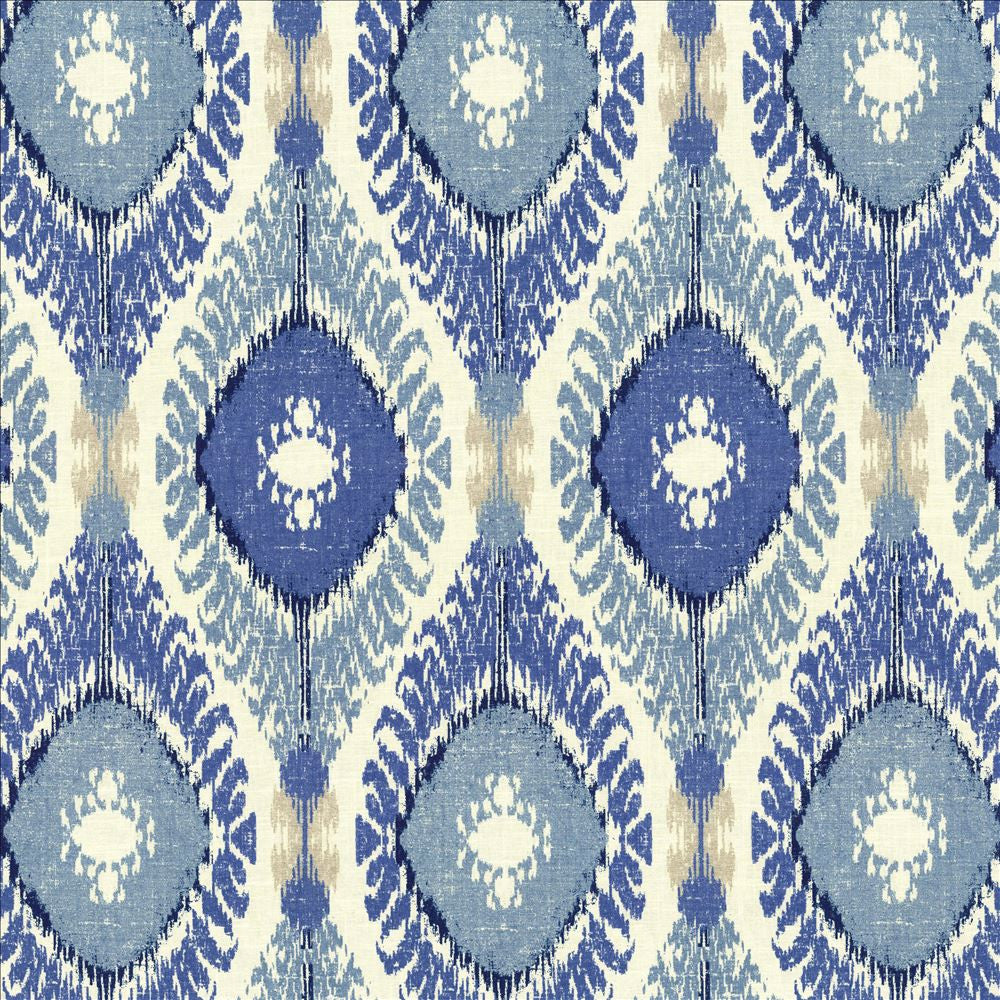 Tucumcari Baltic by Kasmir Designer Fabric 5081 55% Linen
45% Rayon
 USA 9,000 Wyzenbeek Double Rubs </p><p>Repeat: Horizontal: 13 6/8 inches and Vertical: 27 inches 54 - Swanky Fabrics -