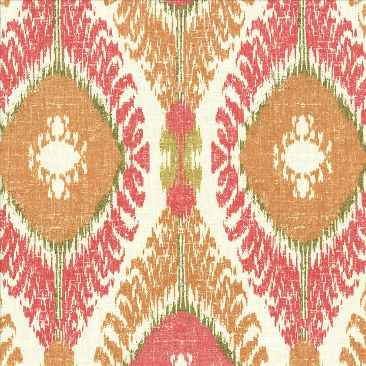 Tucumcari Coral Reef by Kasmir Designer Fabric 5079 55% Linen
45% Rayon
 USA </p><p>Repeat: Horizontal: 13 6/8 inches and Vertical: 27 inches 54 - Swanky Fabrics -