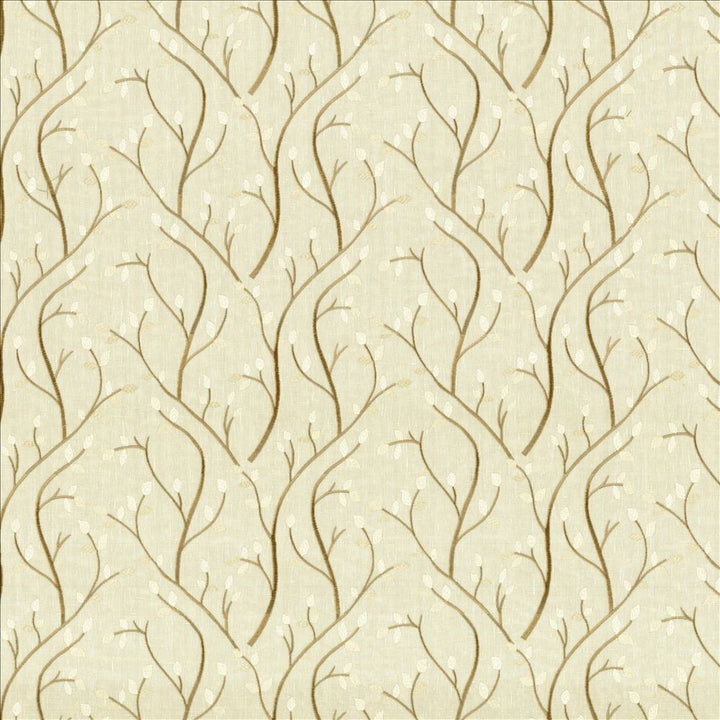 Tuscan Vine Champagne  by Kasmir Designer Fabric 1443 54% Linen
32% Cotton
14% Polyester
Embroidery
100% Viscose
 INDIA Not Tested Horizontal: 13 2/8 inches and Vertical: 9 inches 55  - Swanky Fabrics -
