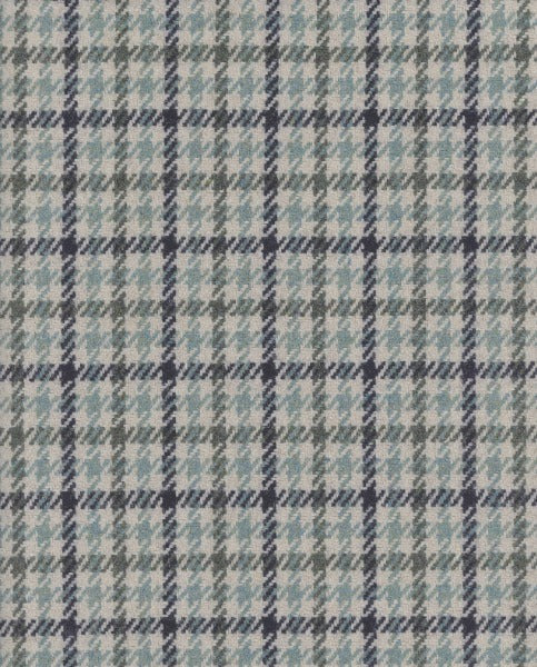 Tweedy Peacock by Roth & Tompkins Fabric - 40% Recycled Wool; 60% Polyester - India - 50,001-100,000 double rubs - V: 2"  H: 1.5" - 54" - Fabric Carolina -