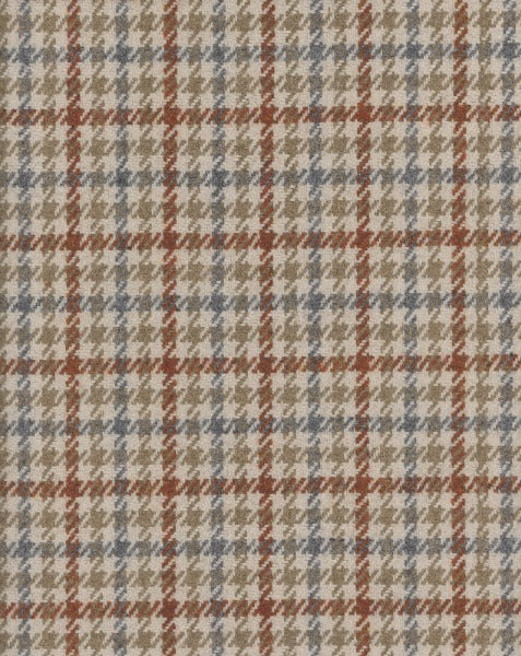 Tweedy Tobacco by Roth & Tompkins Fabric - 40% Recycled Wool; 60% Polyester - India - 50,001-100,000 double rubs - V: 2"  H: 1.5" - 54" - Fabric Carolina -