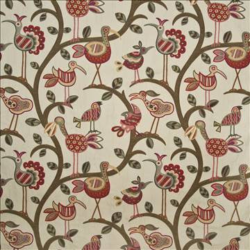 Tweet Tweet Sunrise by Kasmir Designer Fabric 1397 59% Rayon 41% Polyester CHINA 30,000 Wyzenbeek Double Rubs H: 28 4/8 inches, V: 27 inches 58 - 59 - Swanky Fabrics - Kasmir